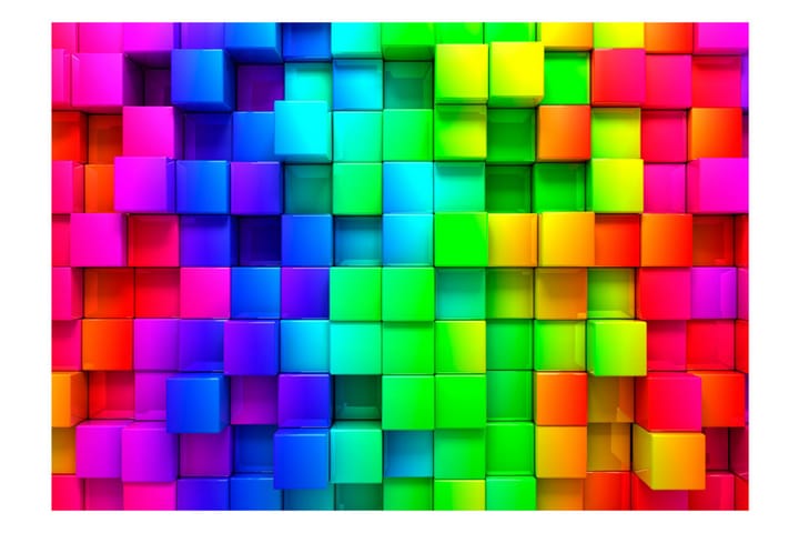 Valokuvatapetti Colourful Cubes 100x70 - Artgeist sp. z o. o. - Sisustustuotteet - Seinäkoristeet - Tapetit - Valokuvatapetit