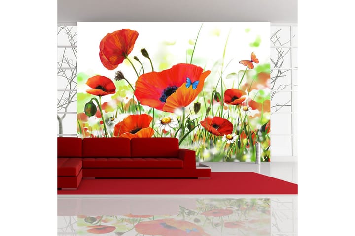 Valokuvatapetti Country Poppies 400x270 - Artgeist sp. z o. o. - Sisustustuotteet - Seinäkoristeet - Tapetit - Valokuvatapetit