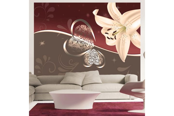 Valokuvatapetti Cream Lily 200x154 - Artgeist sp. z o. o. - Sisustustuotteet - Seinäkoristeet - Tapetit - Valokuvatapetit