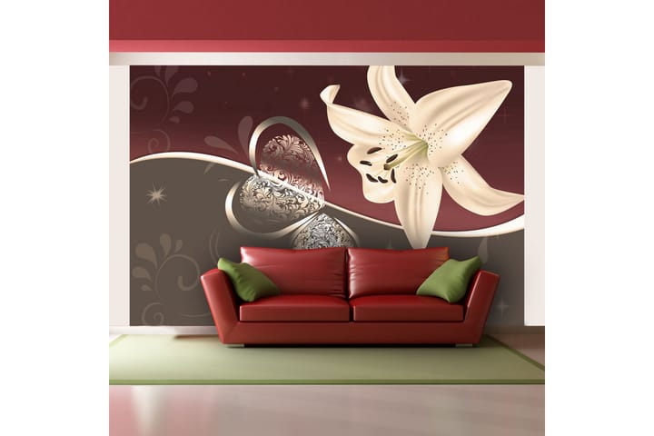 Valokuvatapetti Cream Lily 400x270 - Artgeist sp. z o. o. - Sisustustuotteet - Seinäkoristeet - Tapetit - Valokuvatapetit