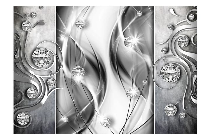 Valokuvatapetti Diamonds In Silver 150x105 - Artgeist sp. z o. o. - Sisustustuotteet - Seinäkoristeet - Tapetit - Valokuvatapetit