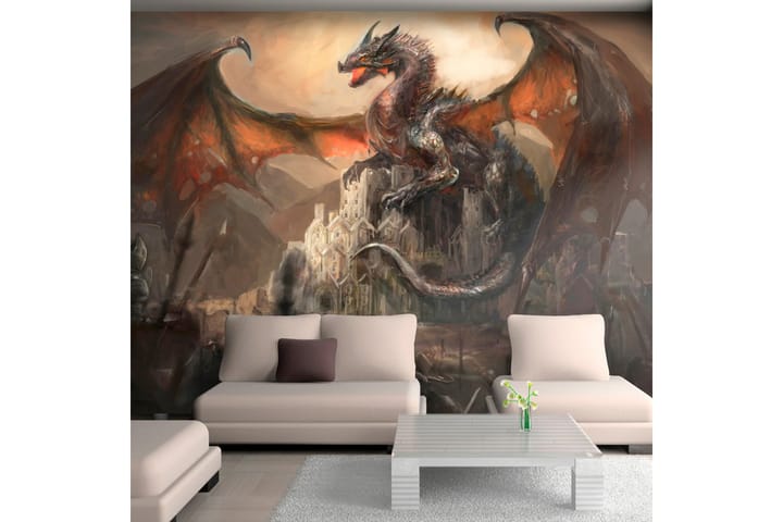 Valokuvatapetti Dragon Castle 350x245 - Artgeist sp. z o. o. - Sisustustuotteet - Seinäkoristeet - Tapetit - Valokuvatapetit