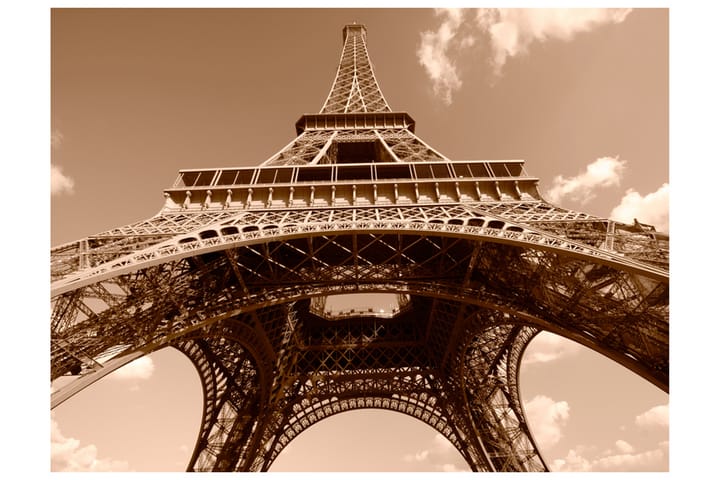 Valokuvatapetti Eiffel-torni Sepia 400x309 - Artgeist sp. z o. o. - Sisustustuotteet - Seinäkoristeet - Tapetit - Valokuvatapetit