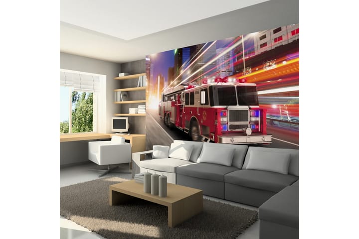 Valokuvatapetti Fire Truck 100x70 - Artgeist sp. z o. o. - Sisustustuotteet - Seinäkoristeet - Tapetit - Valokuvatapetit