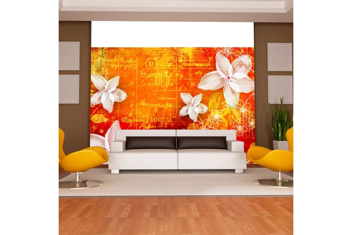 Valokuvatapetti Floral Notes II 100x70 - Artgeist sp. z o. o. - Sisustustuotteet - Seinäkoristeet - Tapetit - Valokuvatapetit