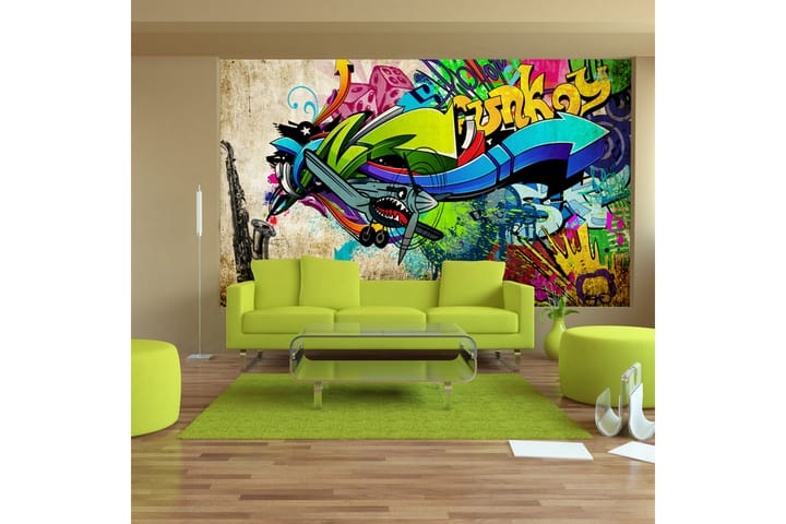 Valokuvatapetti Funky Graffiti 100x70 - Artgeist sp. z o. o. - Sisustustuotteet - Seinäkoristeet - Tapetit - Valokuvatapetit