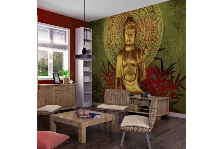 Valokuvatapetti Golden Buddha 200x154 - Artgeist sp. z o. o. - Sisustustuotteet - Seinäkoristeet - Tapetit - Valokuvatapetit