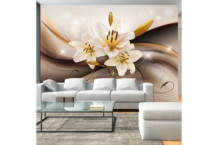 Valokuvatapetti Golden Lily 250x175 - Artgeist sp. z o. o. - Sisustustuotteet - Seinäkoristeet - Tapetit - Valokuvatapetit