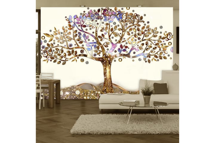 Valokuvatapetti Golden Tree 350x245 - Artgeist sp. z o. o. - Sisustustuotteet - Seinäkoristeet - Tapetit - Valokuvatapetit