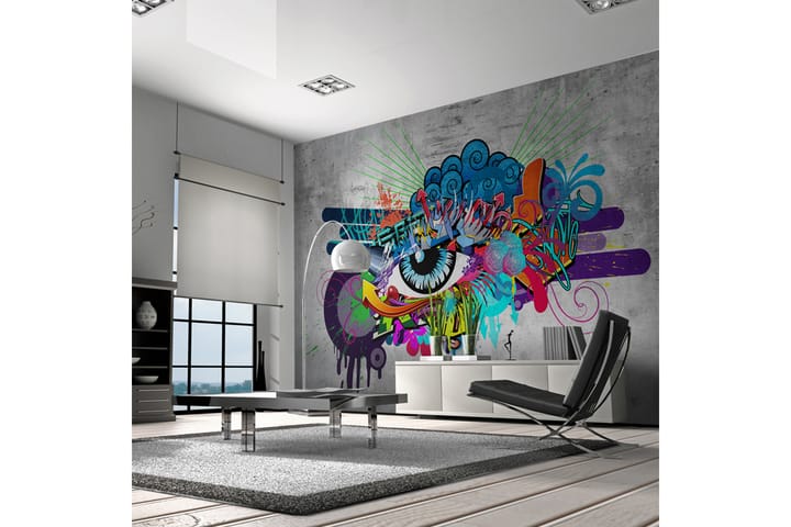 Valokuvatapetti Graffiti Eye 100x70 - Artgeist sp. z o. o. - Sisustustuotteet - Seinäkoristeet - Tapetit - Valokuvatapetit