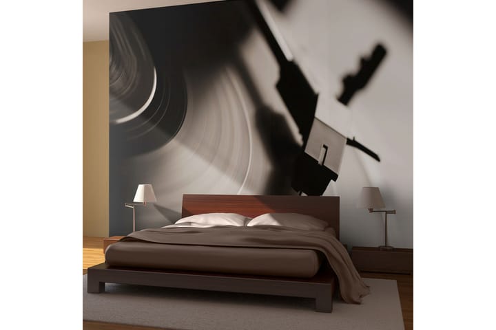 Valokuvatapetti Gramophone And Vinyl Record 200x154 - Artgeist sp. z o. o. - Sisustustuotteet - Seinäkoristeet - Tapetit - Valokuvatapetit