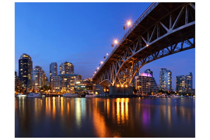 Valokuvatapetti Granville Bridge Vancouver Canada 200x154 - Artgeist sp. z o. o. - Sisustustuotteet - Seinäkoristeet - Tapetit - Valokuvatapetit