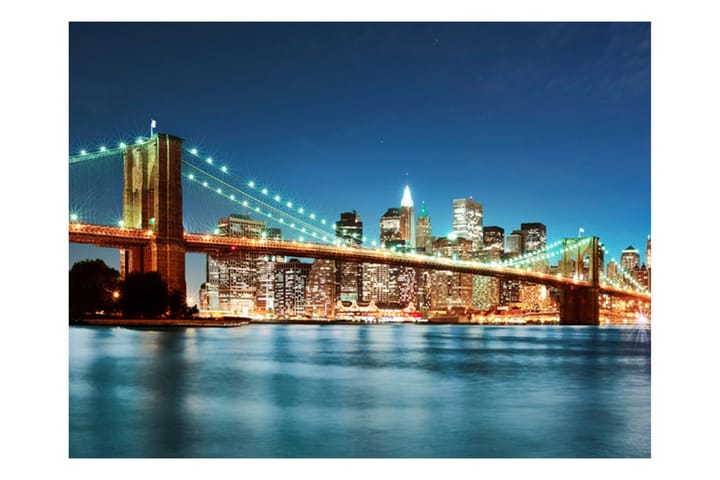 Valokuvatapetti Helmeilevä Brooklyn Bridge 300x231 - Artgeist sp. z o. o. - Sisustustuotteet - Seinäkoristeet - Tapetit - Valokuvatapetit