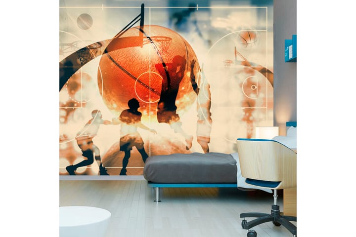 Valokuvatapetti I Love Basketball! 100x70 - Artgeist sp. z o. o. - Sisustustuotteet - Seinäkoristeet - Tapetit - Valokuvatapetit