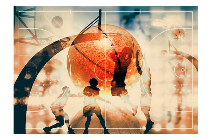 Valokuvatapetti I Love Basketball! 200x140 - Artgeist sp. z o. o. - Valokuvatapetit