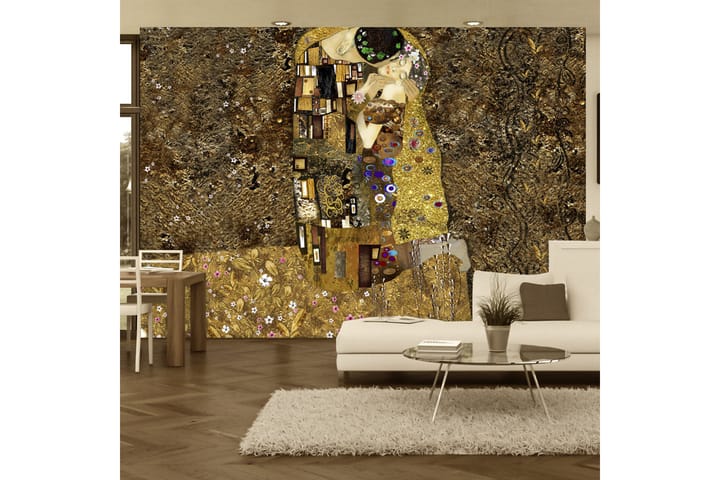 Valokuvatapetti Klimt Inspiration Golden Kiss 300x210 - Artgeist sp. z o. o. - Sisustustuotteet - Seinäkoristeet - Tapetit - Valokuvatapetit