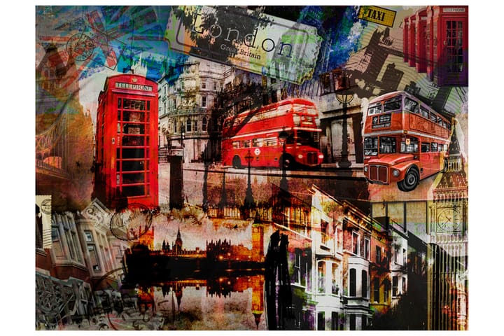 Valokuvatapetti London Collage 200x154 - Artgeist sp. z o. o. - Sisustustuotteet - Seinäkoristeet - Tapetit - Valokuvatapetit