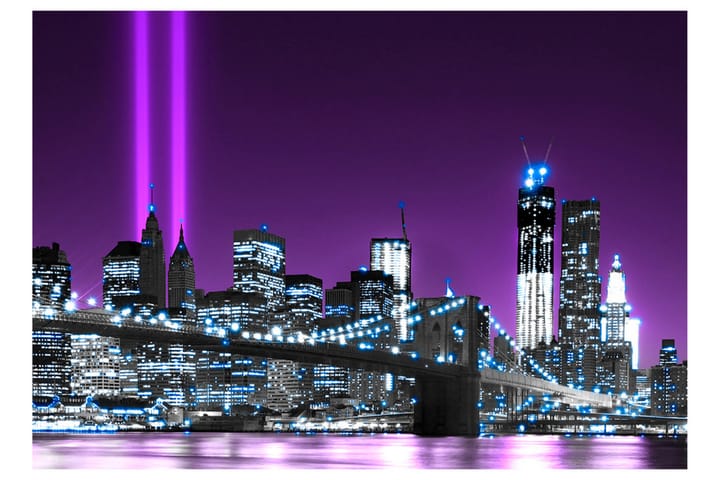 Valokuvatapetti Luminous Manhattan 100x70 - Artgeist sp. z o. o. - Sisustustuotteet - Seinäkoristeet - Tapetit - Valokuvatapetit