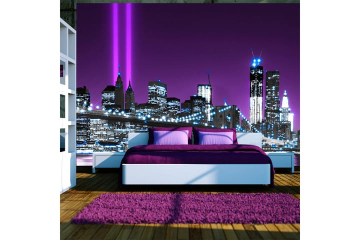 Valokuvatapetti Luminous Manhattan 100x70 - Artgeist sp. z o. o. - Sisustustuotteet - Seinäkoristeet - Tapetit - Valokuvatapetit