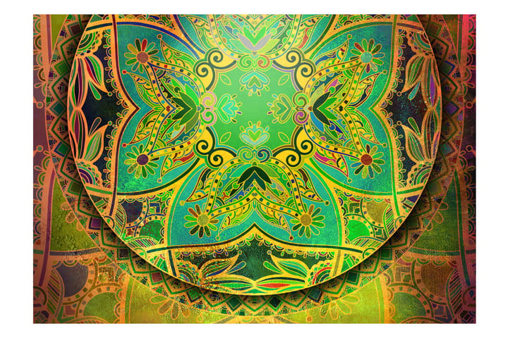 Valokuvatapetti Mandala Emerald Fantasy 350x245 - Artgeist sp. z o. o. - Sisustustuotteet - Seinäkoristeet - Tapetit - Valokuvatapetit