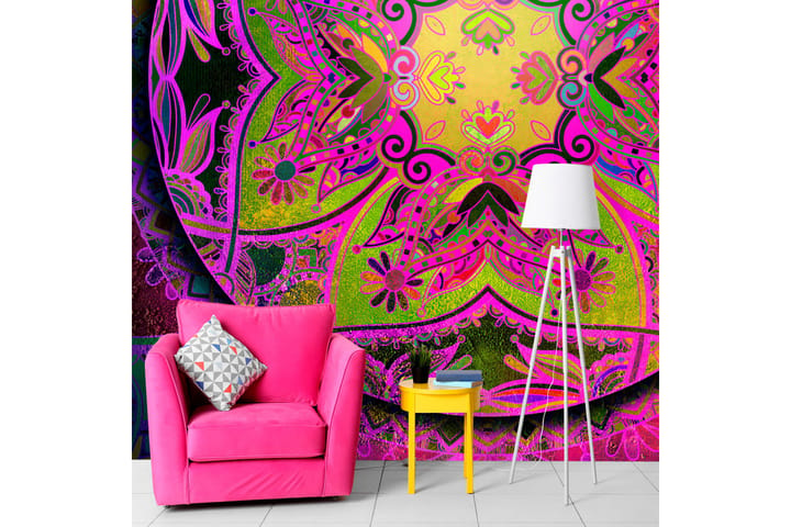 Valokuvatapetti Mandala Pink Expression 300x210 - Artgeist sp. z o. o. - Sisustustuotteet - Seinäkoristeet - Tapetit - Valokuvatapetit