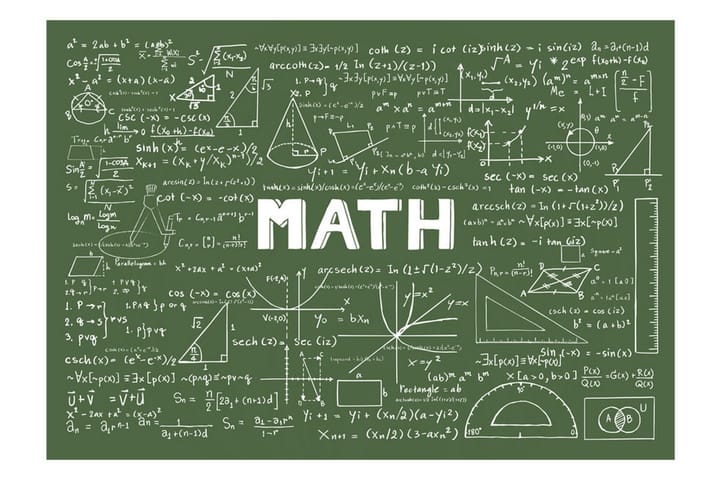 Valokuvatapetti Mathematical Formulas 100x70 - Artgeist sp. z o. o. - Sisustustuotteet - Seinäkoristeet - Tapetit - Valokuvatapetit