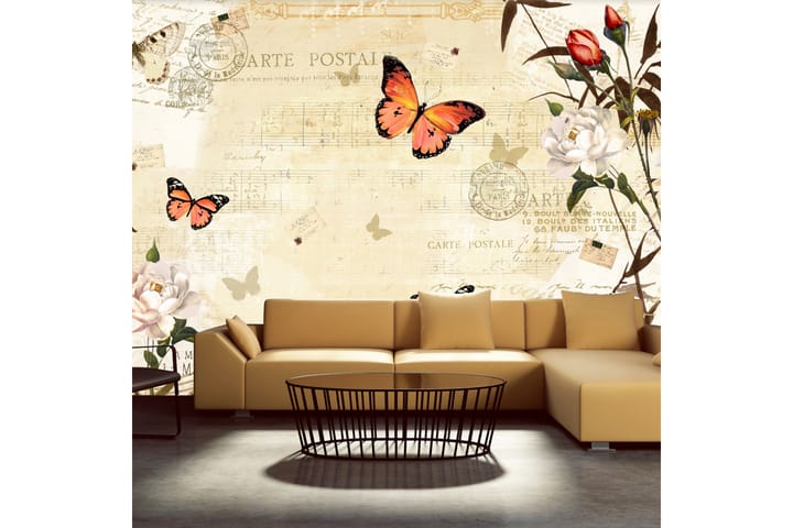 Valokuvatapetti Melody Of Butterflies 100x70 - Artgeist sp. z o. o. - Sisustustuotteet - Seinäkoristeet - Tapetit - Valokuvatapetit