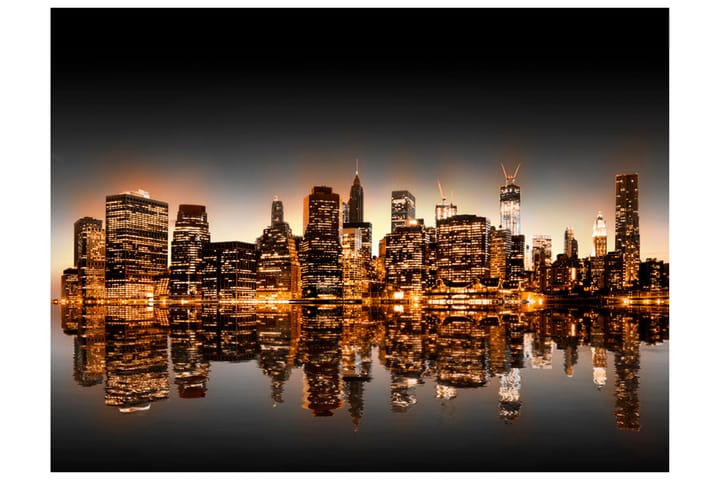 Valokuvatapetti New York and Gold 300x231 - Artgeist sp. z o. o. - Sisustustuotteet - Seinäkoristeet - Tapetit - Valokuvatapetit