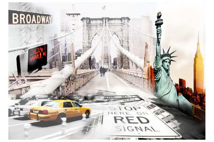 Valokuvatapetti New York Streets 100x70 - Artgeist sp. z o. o. - Sisustustuotteet - Seinäkoristeet - Tapetit - Valokuvatapetit