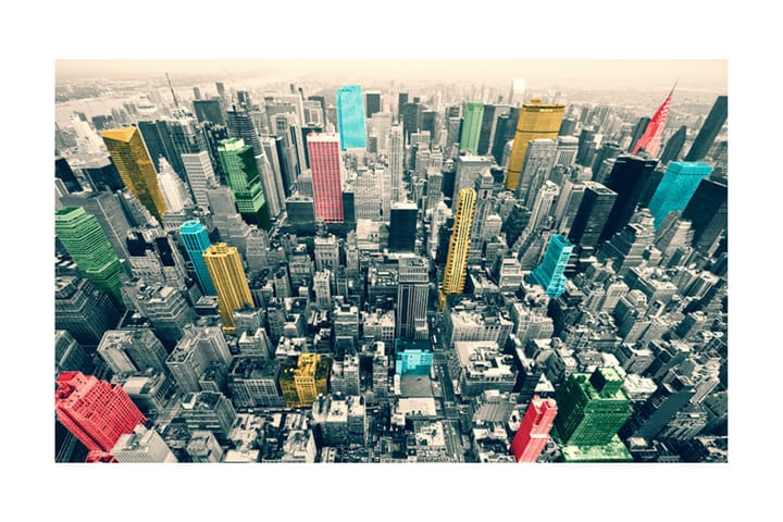 Valokuvatapetti New Yorkin värikkäitä heijastuksia 450x270 - Artgeist sp. z o. o. - Sisustustuotteet - Seinäkoristeet - Tapetit - Valokuvatapetit