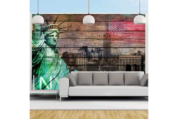 Valokuvatapetti NYC Symbols 100x70 - Artgeist sp. z o. o. - Sisustustuotteet - Seinäkoristeet - Tapetit - Valokuvatapetit