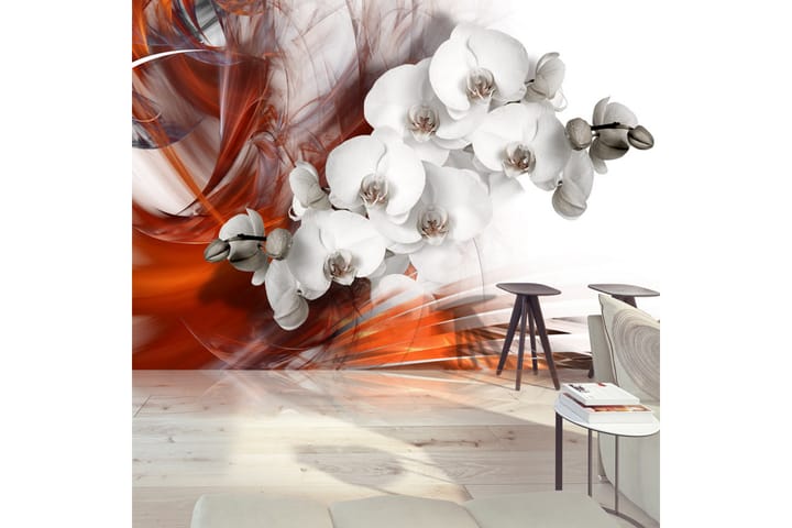 Valokuvatapetti Orchid On Fire II 100x70 - Artgeist sp. z o. o. - Sisustustuotteet - Seinäkoristeet - Tapetit - Valokuvatapetit