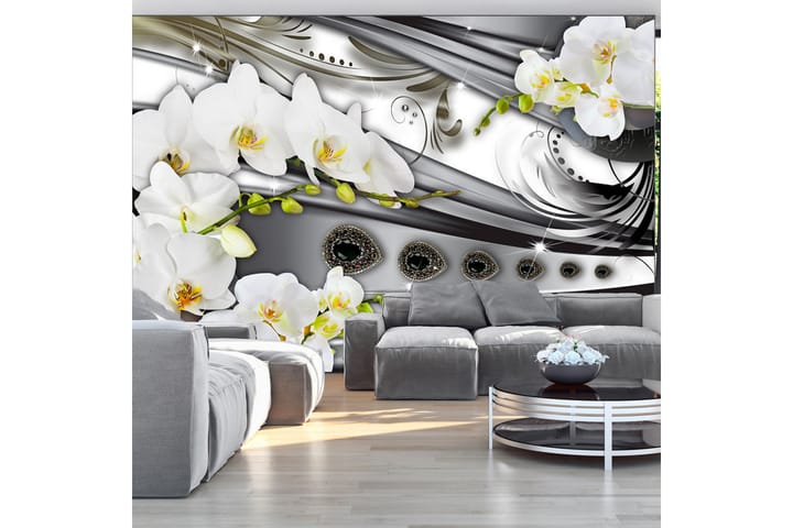 Valokuvatapetti Orchids & Jewelry 100x70 - Artgeist sp. z o. o. - Sisustustuotteet - Seinäkoristeet - Tapetit - Valokuvatapetit