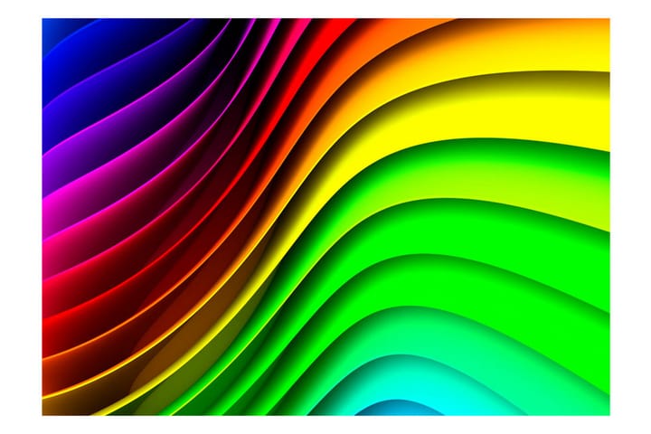 Valokuvatapetti Rainbow Waves 100x70 - Artgeist sp. z o. o. - Sisustustuotteet - Seinäkoristeet - Tapetit - Valokuvatapetit