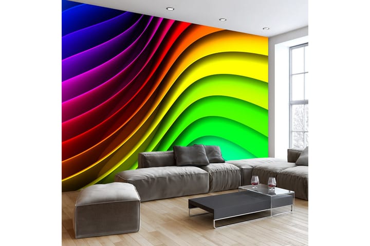 Valokuvatapetti Rainbow Waves 100x70 - Artgeist sp. z o. o. - Sisustustuotteet - Seinäkoristeet - Tapetit - Valokuvatapetit