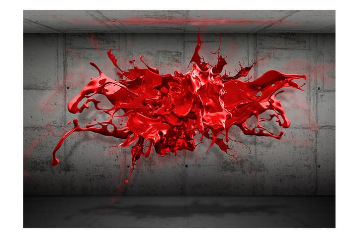 Valokuvatapetti Red Ink Blot 150x105 - Artgeist sp. z o. o. - Sisustustuotteet - Seinäkoristeet - Tapetit - Valokuvatapetit