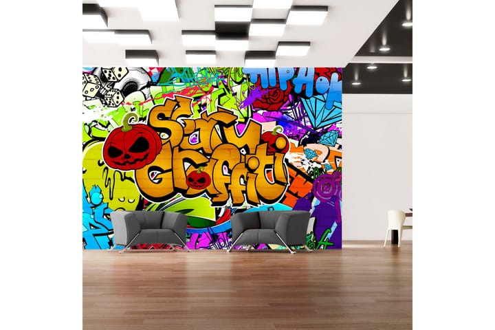 Valokuvatapetti Scary Graffiti 200x140 - Artgeist sp. z o. o. - Sisustustuotteet - Seinäkoristeet - Tapetit - Valokuvatapetit