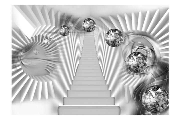 Valokuvatapetti Silver Stairs 250x175 - Artgeist sp. z o. o. - Sisustustuotteet - Seinäkoristeet - Tapetit - Valokuvatapetit