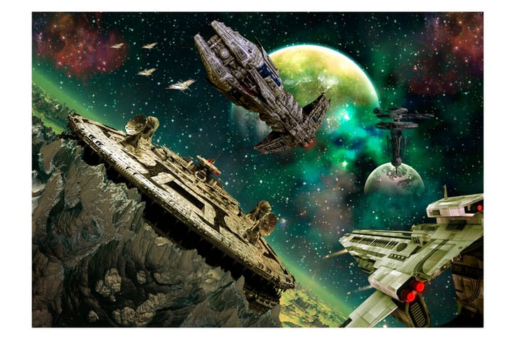 Valokuvatapetti Space Fleet 100x70 - Artgeist sp. z o. o. - Sisustustuotteet - Seinäkoristeet - Tapetit - Valokuvatapetit