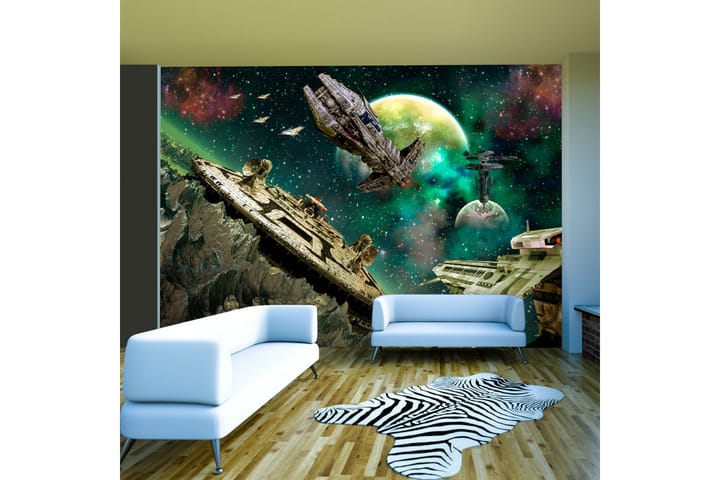 Valokuvatapetti Space Fleet 100x70 - Artgeist sp. z o. o. - Sisustustuotteet - Seinäkoristeet - Tapetit - Valokuvatapetit