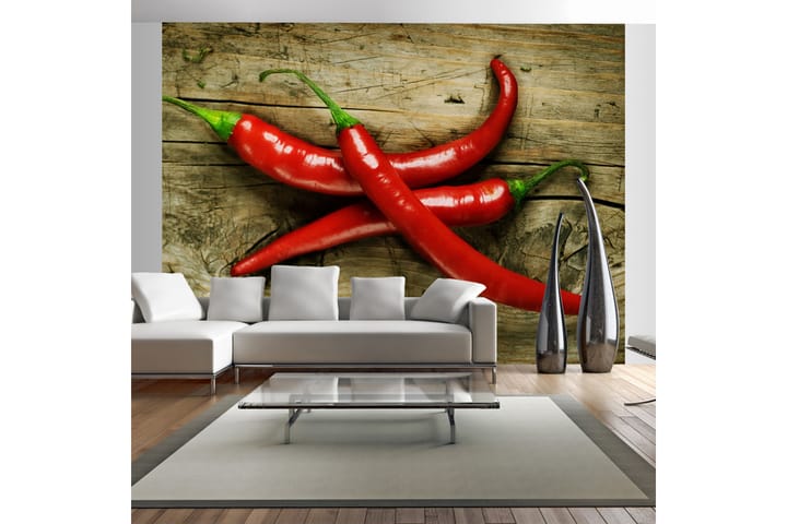 Valokuvatapetti Spicy Chili Peppers 350x270 - Artgeist sp. z o. o. - Sisustustuotteet - Seinäkoristeet - Tapetit - Valokuvatapetit