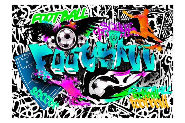 Valokuvatapetti Sports Graffiti 100x70 - Artgeist sp. z o. o. - Sisustustuotteet - Seinäkoristeet - Tapetit - Valokuvatapetit