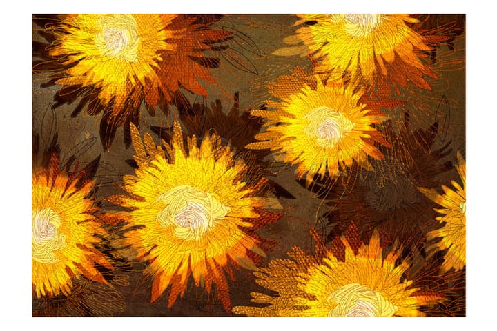 Valokuvatapetti Sunflower Dance 100x70 - Artgeist sp. z o. o. - Sisustustuotteet - Seinäkoristeet - Tapetit - Valokuvatapetit