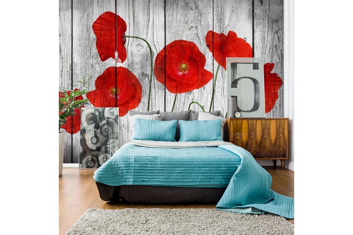 Valokuvatapetti Tale Of Red Poppies 400x280 - Artgeist sp. z o. o. - Sisustustuotteet - Seinäkoristeet - Tapetit - Valokuvatapetit