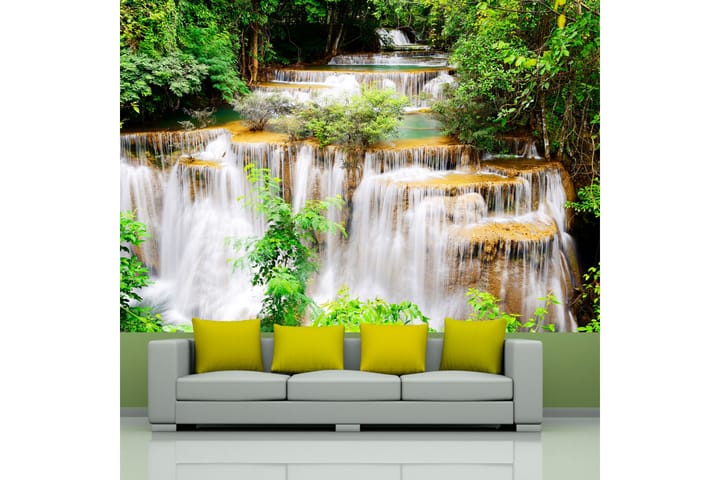 Valokuvatapetti Thai Waterfall 200x140 - Artgeist sp. z o. o. - Sisustustuotteet - Seinäkoristeet - Tapetit - Valokuvatapetit