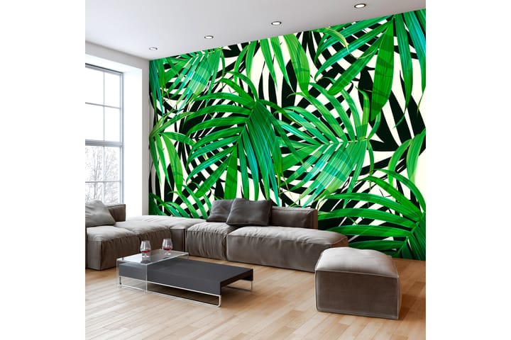 Valokuvatapetti Tropical Leaves 200x140 - Artgeist sp. z o. o. - Sisustustuotteet - Seinäkoristeet - Tapetit - Valokuvatapetit