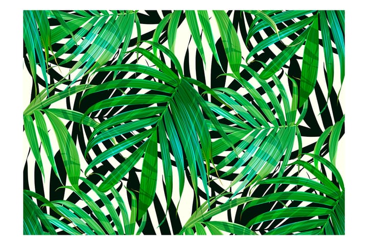 Valokuvatapetti Tropical Leaves 200x140 - Artgeist sp. z o. o. - Sisustustuotteet - Seinäkoristeet - Tapetit - Valokuvatapetit