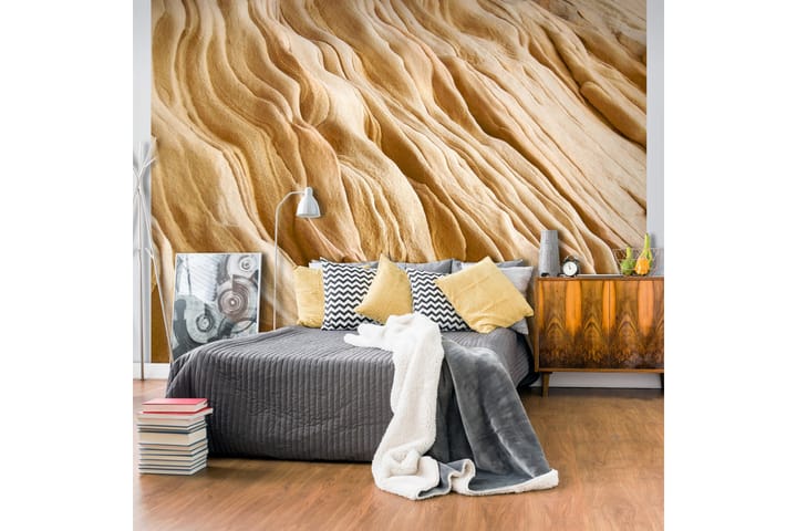 Valokuvatapetti Wavy Sandstone Forms 200x154 - Artgeist sp. z o. o. - Sisustustuotteet - Seinäkoristeet - Tapetit - Valokuvatapetit