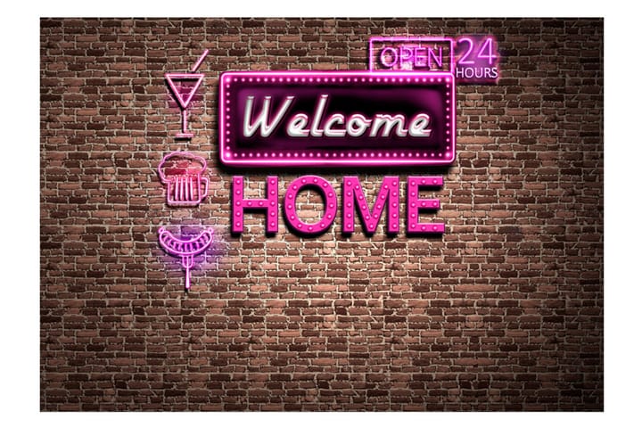 Valokuvatapetti Welcome Home 200x140 - Artgeist sp. z o. o. - Sisustustuotteet - Seinäkoristeet - Tapetit - Valokuvatapetit