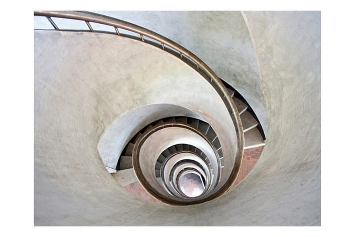 Valokuvatapetti White Spiral Stairs 200x154 - Artgeist sp. z o. o. - Sisustustuotteet - Seinäkoristeet - Tapetit - Valokuvatapetit